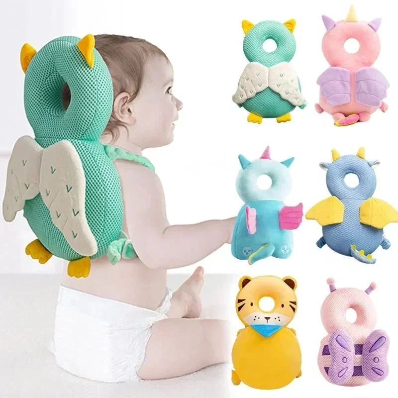 Baby Head Protection Pillow – Cute Cartoon Safety Cushion