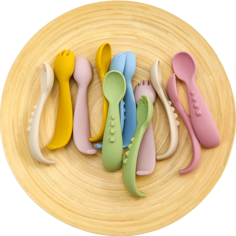 Baby Feeding Utensils – Training Spoon and Fork Set