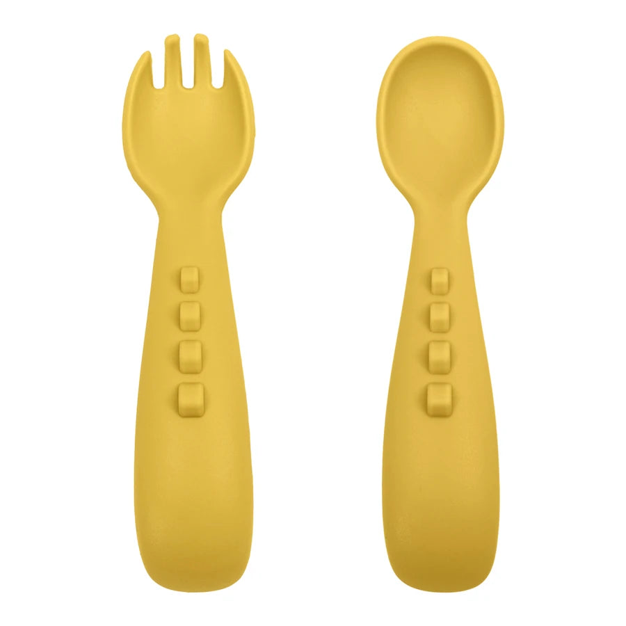 Baby Feeding Utensils – Training Spoon and Fork Set