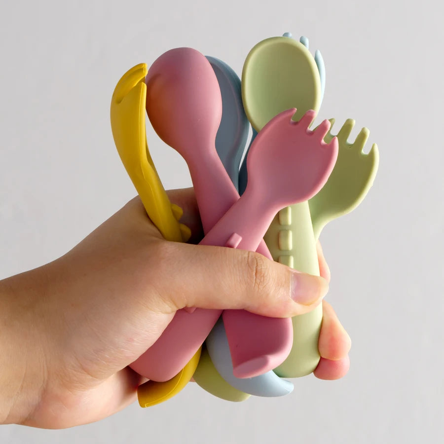 Baby Feeding Utensils – Training Spoon and Fork Set