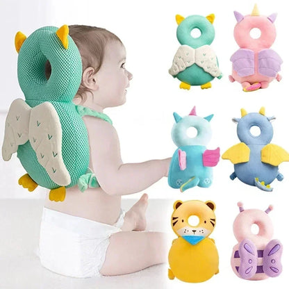 Baby Head Protection Pillow – Cute Cartoon Safety Cushion