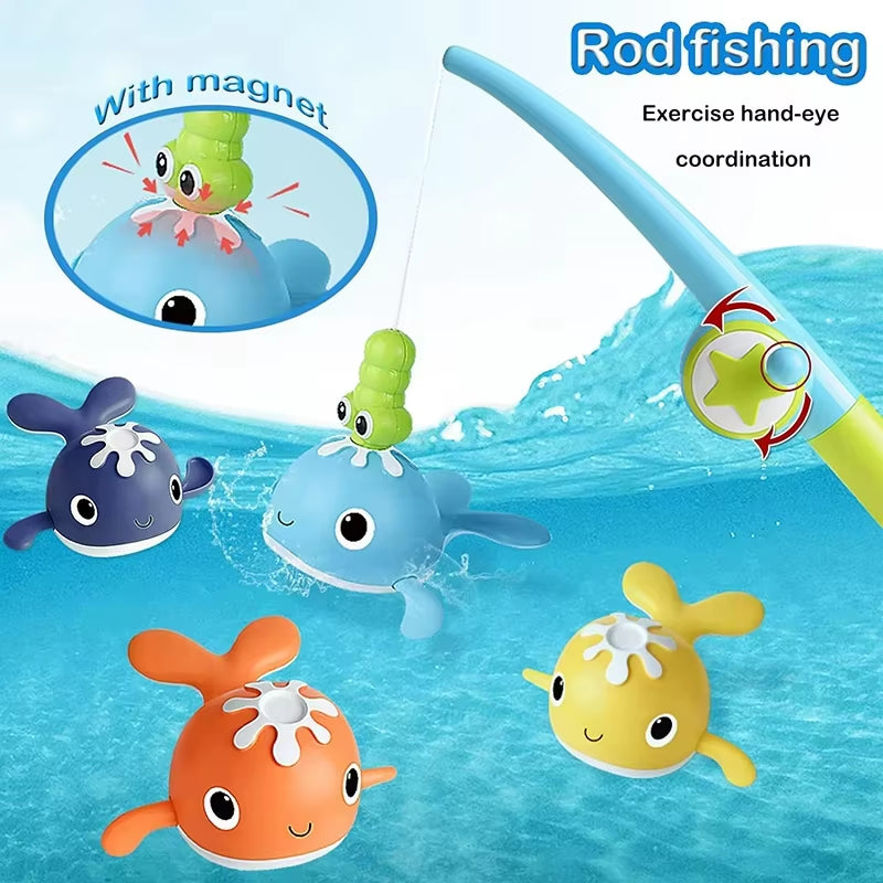 AquaCatch - Magnetic Fishing Bath Toy Set